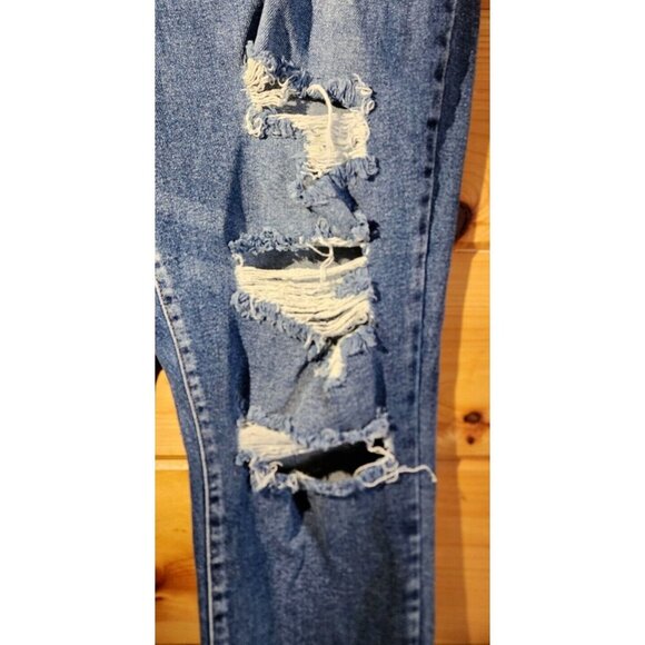 LANE BRYANT Womens Size 14 Distressed Signature Fit Mid Rise Flex Skinny Jeans - Picture 8 of 16